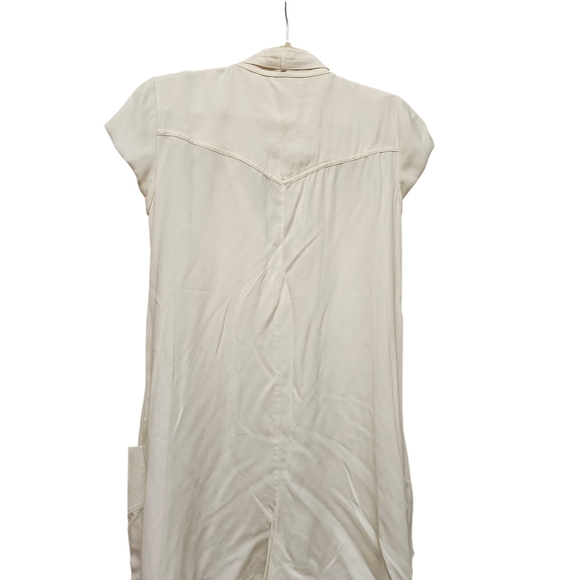 BCBGMaxAzria Cream Short Sleeve Romper - Picture 4 of 5